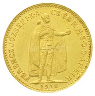 1910KB 10K Au 'Ferenc József' (3,39g/0.900) T:2 Kis Ph.
/ Hungary 1910KB 10 Korona Au 'Franz Joseph I' (3,39g/0.900) C:X - Unclassified
