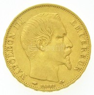 Franciaország / Második Császárság 1859A 20Fr Au 'III. Napóleon' (6,44g/0.900) T:2,2- Kis Ph.
/ France / Second Empire 1 - Ohne Zuordnung