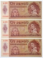 1939. 5P (3x) Sorszámkövetők T:I / Hungary 1939. 5 Pengő (3x) Sequential Serials C:UNC
Adamo P6 - Sin Clasificación