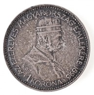 1896KB 1K Ag 'Millenium' Eredeti Bordó 'Milleniumi Koronaérem - 1896' Díszdobozban T:2 Patina / 
Hungary 1896KB 1 Korona - Non Classés