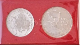 1972. 50Ft Ag + 100Ft Ag 'Szent István' Pár, Zöld, MNB Dísztokban T:PP / 
Hungary 1972. 50 Forint Ag + 100 Forint Ag 'Sa - Non Classificati