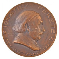 Telcs Ede (1872-1948) 1928. 'Ignatius Fekete' Egyoldalas Br Emlékérem (88,05g/60mm) T:2
/ Hungary 1928. 'Ignatius Fekete - Zonder Classificatie