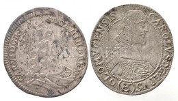 Ausztria 1731. 3kr Ag 'VI. Károly' (1,37g) + Osztrák Államok / Olmütz 1666. 3kr Ag 'II. Károly' (1,4g) T:2,2- / 
Austria - Non Classés