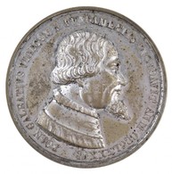 Olasz Államok / Lombardia-Velence / Milánó 1844. 'Gian Galeazzo Visconti (1351-1402) / Milánói Dóm' Ezüstözött Br Emléké - Ohne Zuordnung