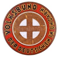 1938-1945. 'Volksbund Der Deutschen In Ungarn (Magyarországi Németek Népi Szövetsége)' Zománcozott Gomblyuk Jelvélny (24 - Ohne Zuordnung