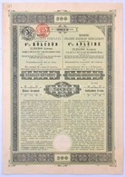 Budapest 1905. 'Budapesti Közúti Vaspálya Társaság - 4% Elsőbbségi Kölcsön' Kötvénye 200K-ról, Bélyegzésekkel, Két Nyelv - Non Classés