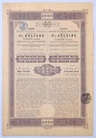 Budapest 1905. 'Budapesti Közúti Vaspálya Társaság - 4% Elsőbbségi Kölcsön' Kötvénye 2000K-ról, Bélyegzésekkel, Két Nyel - Non Classificati