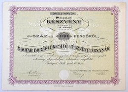 Budapest 1926. 'Magyar Borértékesítő Részvénytársaság' Tíz Darab Részvénye, Egyben 100P-ről, Az Előlap Belső Felén A Tul - Non Classificati