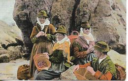 Early Colour Postcard, Wales, Fisherwomen At Tenby, 1908. - Pembrokeshire