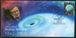 India 2018 Stephen Hawking Cosmologist Black Hole Solar Science Special Cover # 6908 - Asia