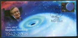 India 2018 Stephen Hawking Cosmologist Black Hole Solar Science Special Cover # 6912 - Asia