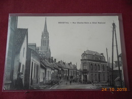 CPA - Beauval - Rue Charles-Saint Et Hôtel National - Beauval