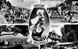 - 14 - VILLERVILLE. - SOUVENIR DE VILLERVILLE - Multivues - Scan Verso - - Villerville