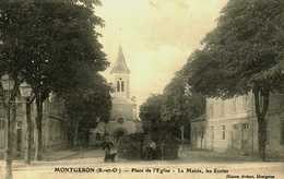 91.....Essonne....Montgeron........l'eglise...la Mairie...les Ecoles - Montgeron