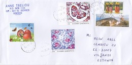 GOOD GREECE Postal Cover To ESTONIA 2018 - Good Stamped - Lettres & Documents