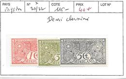 PAYS BAS N° 70/72 * DEMI CHARNIERE - Unused Stamps