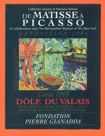 étiquette Vin Suisse Dole Du Valais 1993 Exposition De Matisse à Picasso 1994 Orsat à Martigny - 75 Cl - Peinture - Kunst