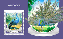 Sierra Leone. 2018 Peacocks. (718b) - Paons