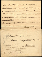 1919/24 - LUIGI DI SAVOIA - Una Lettera Autografa, Completa Di Busta, E Un Telegramma A Firma Di Lui... - Autres & Non Classés