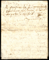 1496 - Lettera Completa Di Testo Da Bergamo 12/11/1496 A Venezia. ... - ...-1850 Préphilatélie