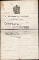 1812 - Foglio Di Viaggio Del Corriere Ordinario Da Napoli Per La Calabria Del 15/8/1812. All'interno... - ...-1850 Voorfilatelie