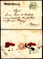 1862 - 3 Soldi Verde Giallo E, Al Verso, 5 Soldi Rosso (35,33), Difettosi, Su Lettera Assicurata Da ... - Lombardije-Venetië