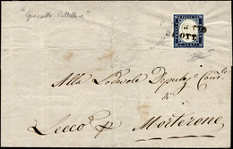 GROSSOTTO, SD Punti 10 - 20 Cent. (15Aa), Perfetto, Su Sovracoperta Di Lettera Del 31/10/1859 A Mort... - Lombardy-Venetia