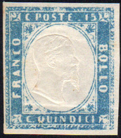 1863 - 15 Cent. Celeste Latteo (11d), Gomma Integra, Perfetto. Cert. Diena. ... - Other & Unclassified
