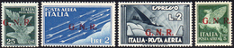 1943 - Soprastampati G.N.R. Di Brescia, II Tipo (117/II-125/II), Gomma Integra, Perfetti. Rari! Tutt... - Andere & Zonder Classificatie