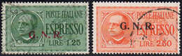 1943 - Soprastampati G.N.R. Di Brescia, II Tipo (19/II-20/II), Usati, Perfetti. Cert. SPR. ... - Andere & Zonder Classificatie