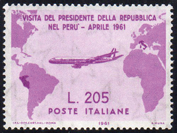 1961 - 205 Lire Gronchi Rosa (921), Gomma Integra, Perfetto. Cert. Ferrario. ... - Other & Unclassified
