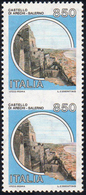 1992 - 850 Lire Castelli, Coppia Verticale Non Dentellata Al Centro (Sass. Spec. 1143AEc), Gomma Int... - Other & Unclassified