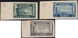 1946 - Vittorie Polacche, Carta Grigiastra, Non Dentellati (1A/3A), Bordo Di Foglio, Gomma Integra, ... - 1946-47 Période Corpo Polacco