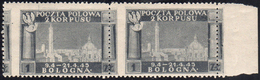 1946 - 1 Z. Vittorie Polacche, Carta Grigiastra, Dentellatura Verticale Fortemente Spostata A Sinist... - 1946-47 Corpo Polacco Periode