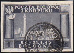 1946 - 1 Z. Violetto Grigio Vittorie Polacche, Carta Bianca, Non Dentellato (7Bb), Usato, Perfetto. ... - 1946-47 Période Corpo Polacco