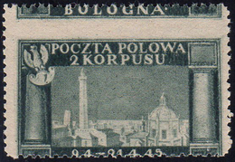 1946 - 1 Z. Vittorie Polacche, Carta Grigia, Dentellatura Orizzontale Fortemente Spostata In Alto (1... - 1946-47 Corpo Polacco Period