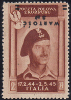 POSTA AEREA 1946 - 5 Z. Su 2 Z. Soprastampa Capovolta (1b), Gomma Integra, Perfetto. Varietà Non Quo... - 1946-47 Corpo Polacco Period