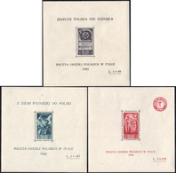 FOGLIETTI 1946 - Soccorso Di Guerra (2/4), Gomma Originale, Linguelle Sui Bordi, Perfetti. ... - 1946-47 Période Corpo Polacco