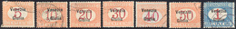 VENEZIA GIULIA SEGNATASSE 1918 - Soprastampati "Venezia Giulia" (1/7), Usati, Perfetti. ... - Other & Unclassified