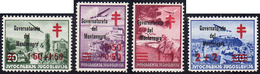 MONTENEGRO 1942 - Croce Rossa Soprastampati In Nero (32/35), Gomma Integra, Perfetti. Cert. Ferrario... - Andere & Zonder Classificatie