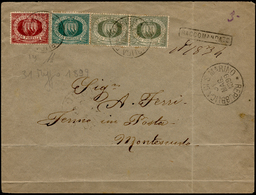 1899 - 25 Cent., 5 Cent., Coppia, 10 Cent. Stemma (5,13,14), Perfetti, Su Busta Raccomandata Del 31/... - Other & Unclassified