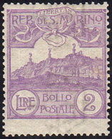 1903 - 2 Lire Veduta (44), Ottima Centratura, Gomma Integra, Perfetto. Bello! Cert. Diena. ... - Other & Unclassified