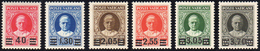 1934 - Provvisoria, Serie Completa (35/40), Gomma Originale, Perfetti. Freschi E Ben Centrati. Cert.... - Andere & Zonder Classificatie