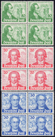 GERMANIA BERLINO 1949 - Goethe (51/53), Blocchi Di Quattro, Gomma Integra, Perfetti. Cert. Caffaz. ... - Europe (Other)