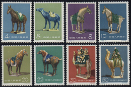 1961 - Tang Dinasty Portery, Complete Set Of 8 (Yv.1366/1373, M.608/615), MNH. ... - Other & Unclassified