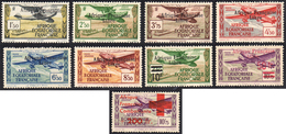 AFRICA EQUATORIALE POSTA AEREA 1940/43 - Soprastampati "Afrique Francaise Libre" (A14/21,A29), Gomma... - Other & Unclassified