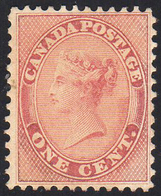 CANADA 1859 - 1 Cent. Rosa Regina Vittoria (12), Gomma Originale, Perfetto. A.Diena. ... - Other & Unclassified