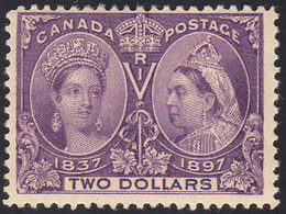 CANADA 1897 - 2 D. Anniversario Del Regno Di Vittoria (50), Gomma Originale, Perfetto.g.Oliva. ... - Other & Unclassified