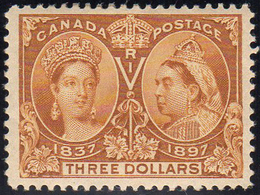 CANADA 1897 - 3 D. Anniversario Del Regno Di Vittoria (51), Gomma Integra, Perfetto. MNH. A.Diena, C... - Andere & Zonder Classificatie