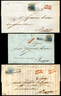 LOMBARDO VENETO 1852/1855 - Ventisei Lettere Affrancate Con 45 Cent. (10/12), Da Milano A Pesaro, In... - Other & Unclassified